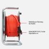 Brennenstuhl Outdoor Cable Reel 40m, IP44, Robust Plastic, Red