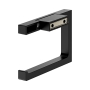 KEUCO toilet paper holder made of metal, matt black