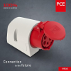Настенная розетка PCE PC-Electric PCE1156 CEE 16 А, 5-контактная