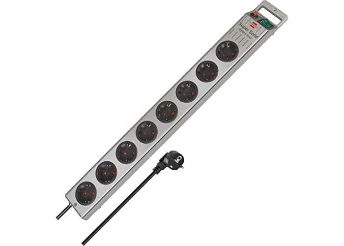 Brennenstuhl socket with 8 sockets and robust polycarbonate housing (2.5 m cable) Brennenstuhl socket with 8 sockets and robust polycarbonate housing (2.5 m cable)