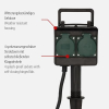 Brennenstuhl 4-way garden socket with ground spike and 10 m cable, black