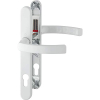 Juego de manillas Hoppe LIÈGE, roseta estrecha, grosor de puerta 72-82 mm, blanco