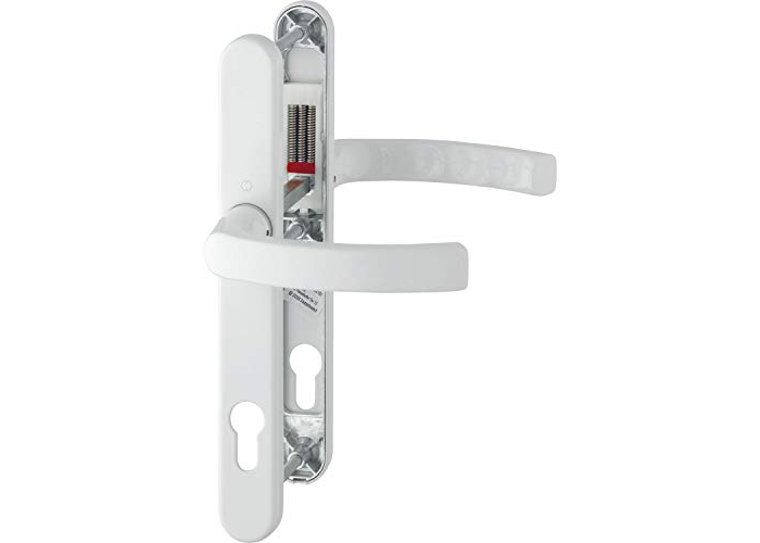 Juego de manillas Hoppe LIÈGE, roseta estrecha, grosor de puerta 72-82 mm, blanco Juego de manillas Hoppe LIÈGE, roseta estrecha, grosor de puerta 72-82 mm, blanco