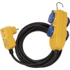 Brennenstuhl protective cable IP54, 4-way socket with switch, 5m