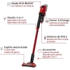 Einhell cordless stick vacuum cleaner, 18 V, bagless cordless vacuum cleaner, 0.6 l collection container, cyclone technology, triple filter system, red/black