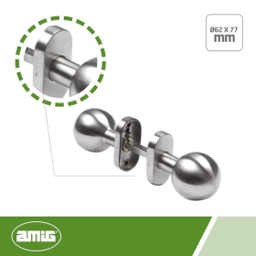 Amig - Set von drehbaren Türgriffen mod. 11ALGR 
