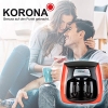 Cafetera compacta Korona roja y negra con 2 filtros de cerámica