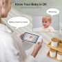 Bonoch 7-inch Baby Monitor with 720P HD Camera, 6000mAh, Night Vision, Two-Way Sound, 8 Lullabies