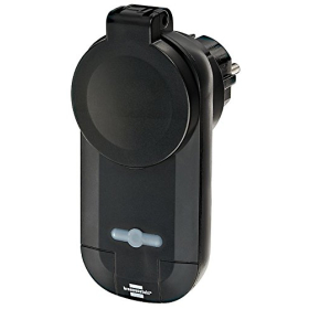 Розумна розетка Brennenstuhl BrematicPRO: радіокерована розетка для зовнішнього використання, керована за допомогою програми та Alexa