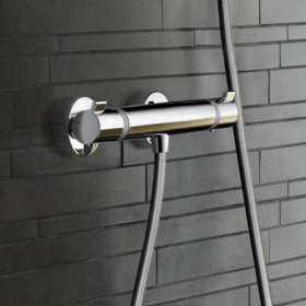 Hansgrohe Ecostat Comfort shower thermostat with SafetyStop, 1 function, chrome