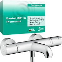 hansgrohe Ecostat 1001 CL – Thermostat for bathtub view, bathtub faucet with safety button