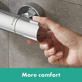 hansgrohe Ecostat 1001 CL – Thermostat für Badewannenansicht, Wannenarmatur mit Sicherheitstaste  