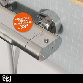 EISL CARNEO Badewannenmischer, Thermostat, Wasserfall-Auslauf, Chrom