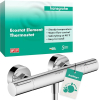 hansgrohe Ecostat Element surface-mounted shower thermostat with EcoStop+ 40 °C