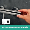 hansgrohe Ecostat Element surface-mounted shower thermostat with EcoStop+ 40 °C