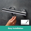 hansgrohe Ecostat Element surface-mounted shower thermostat with EcoStop+ 40 °C