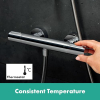 hansgrohe Ecostat Element surface-mounted shower thermostat with EcoStop+ 40 °C
