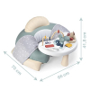 Smoby- Little Smoby baby seat, padded, with multi-activity table, separate seat, suitable from 6 months