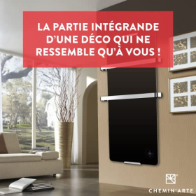 CHEMIN'ARTE Elektrischer Handtuchhalter für Badezimmer, 1200 W