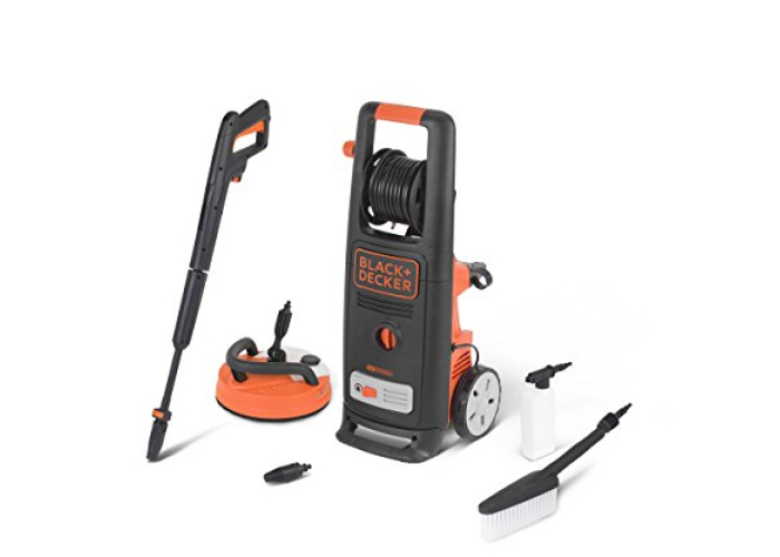 Black+Decker BXPW2200PE – Мийка високого тиску, 2200 Вт, 150 бар, з очищувачем для патіо Black+Decker BXPW2200PE – Мийка високого тиску, 2200 Вт, 150 бар, з очищувачем для патіо