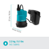 Gardena Tauchpumpe 18V P4A, integrierter Filter, max. 2000 l/h