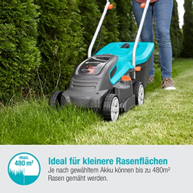 Аккумуляторная газонокосилка Gardena PowerMax 32/36V, ширина скашивания 32 см, без аккумулятора