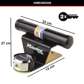 Master Lock 1488EURDAT - Захисна кришка для гаражних воріт, вертикальна з замком і ключем