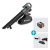 GARDENA PowerJet Collect Blas- und Sauger, 18V P4A Akku