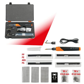 KS Tools repair kit for plastic parts with charger and accessories