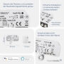 Homematic IP Smart Home Jalousieantrieb – Einbau, digitale Steuerung, 151398A0C HmIP-FBL