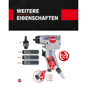 KS Tools 152.1060 – Kit de extractor de bujías incandescentes por vibración, 5 piezas, 1/4