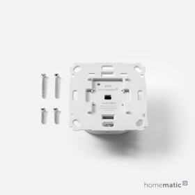 Homematic IP Smart Home 152000A0 – Настінний вимикач для брендованих вимикачів, керування приводами та термостатами, аксесуари для розумного дому