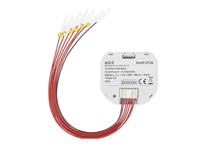Homematic IP HmIP-FCI6 Grey Contact Interface for Smart Home Homematic IP HmIP-FCI6 Grey Contact Interface for Smart Home