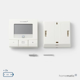Termostato mural digital básico – Homematic IP Smart Home, control de radiadores con aplicación y asistente de voz.