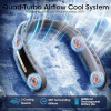 Improved neck fan, 4 turbo fans, 6000mAh