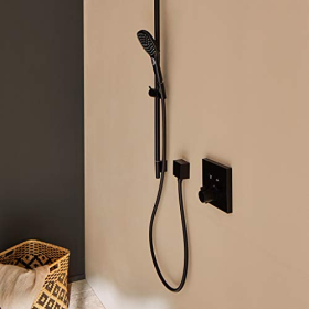 Hansgrohe ShowerSelect - Termostato integrado, SafetyStop, Negro mate