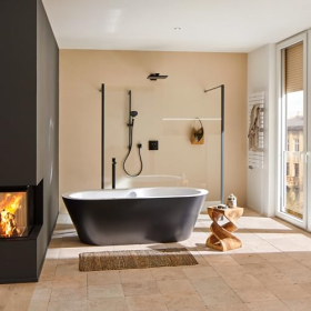 Hansgrohe ShowerSelect - Termostato integrado, SafetyStop, Negro mate