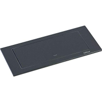 EVOline 159271005300 Backflip, 2 Schuko-Steckdosen, 1 Stück USB-Ladegerät, mattschwarz