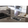 EVOline BackFlip, 2 Schuko sockets, 1 USB-C charger, stainless steel