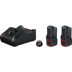 Стартерный комплект Bosch Professional 12V: 2 аккумулятора GBA 2.0 Ач + зарядное устройство