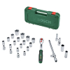 Bosch 1/2" ratchet set, 25-piece, powerful and ergonomic
