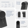 Accionamiento de cerradura de puerta para hogar inteligente (HmIP-DLD-A) (antracita)