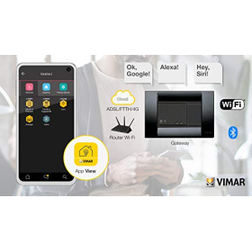 Vimar 16497 Idea Connected IoT шлюз, Bluetooth/Wi-Fi, мониторинг VIEW, 2 модуля.