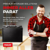 Parat tool case, robust design, black