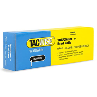 TACWISE 1710 18G/25mm galvanized brad nails, 4000 pieces