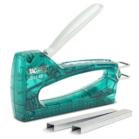 Tacwise 1728 Z2 53-13T Transparent stapler for 300 staples, uses staples type 13 and 53 with a diameter of 4-8 mm