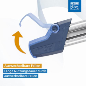 Afilador de cadena PFERD CS-X: afilado preciso y ajuste de profundidad en uno