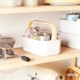 Umbra Bellwood Stackable Assortment Box with Removable Dividers, Blanc/Naturel Size M 28 x 17 cm