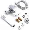 Cascade bath mixer, H59 brass chrome, ABS hand shower, wall mounting