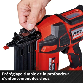 Einhell FIXETTO 18/50 N cordless nailer, 18V, 60 impacts/min, 15-50 mm nails, without battery/charger